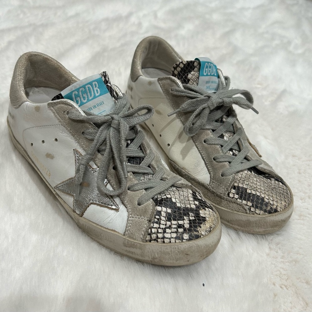 Snakeskin golden goose sneakers size 37